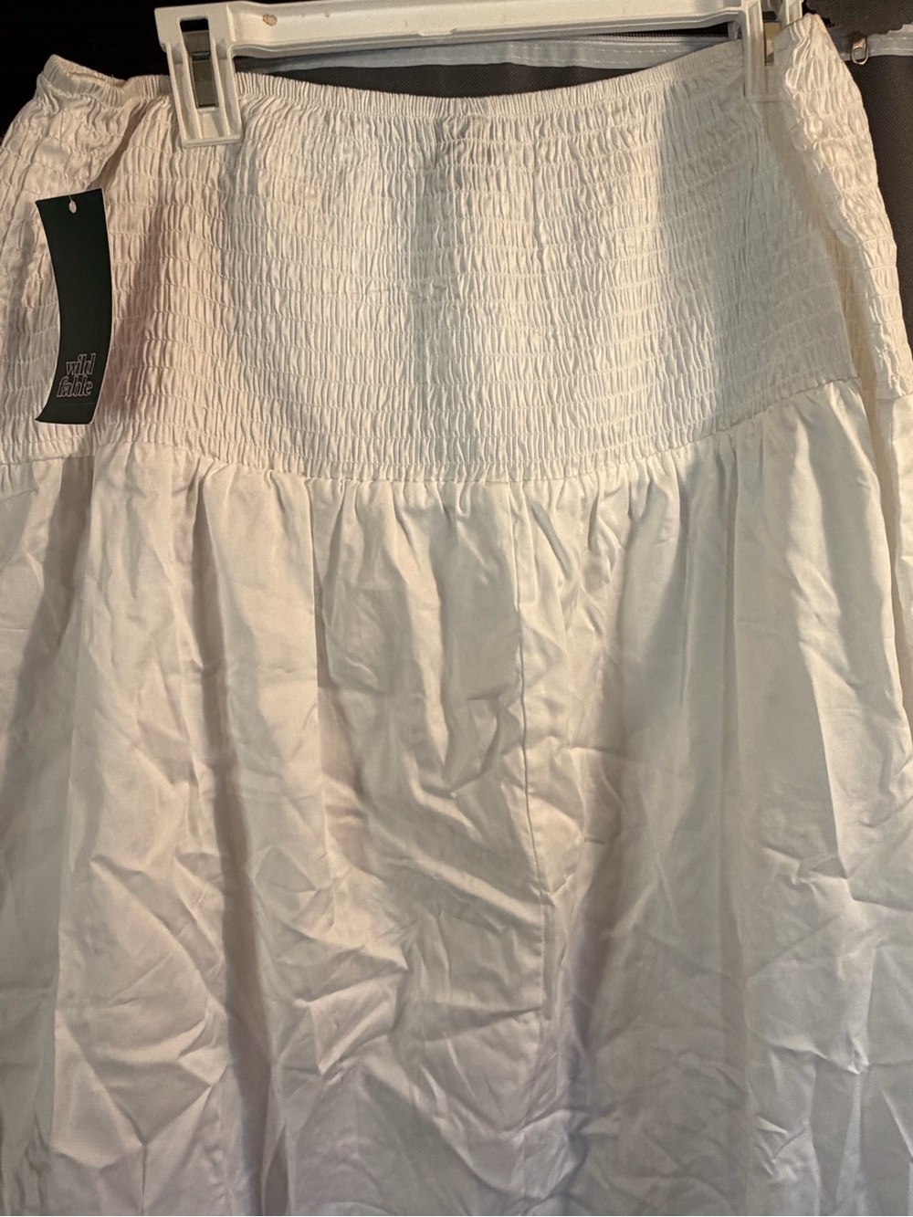 wild fable White Smocked Maxi Skirt XXL - Picture 2 of 6